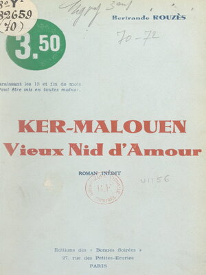 cover image of Ker-Malouen, vieux nid d'amour